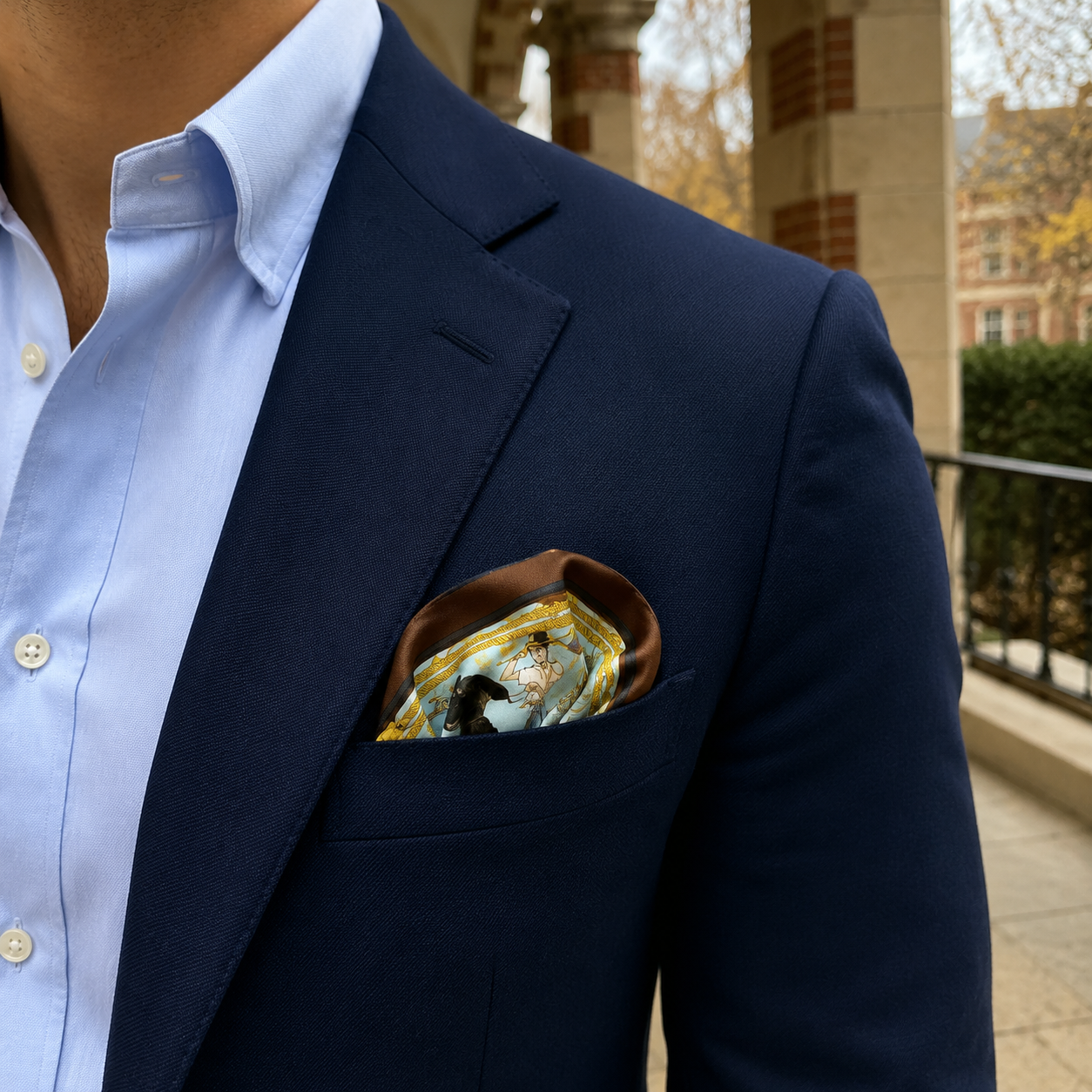Culver Memories Silk Pocket Square