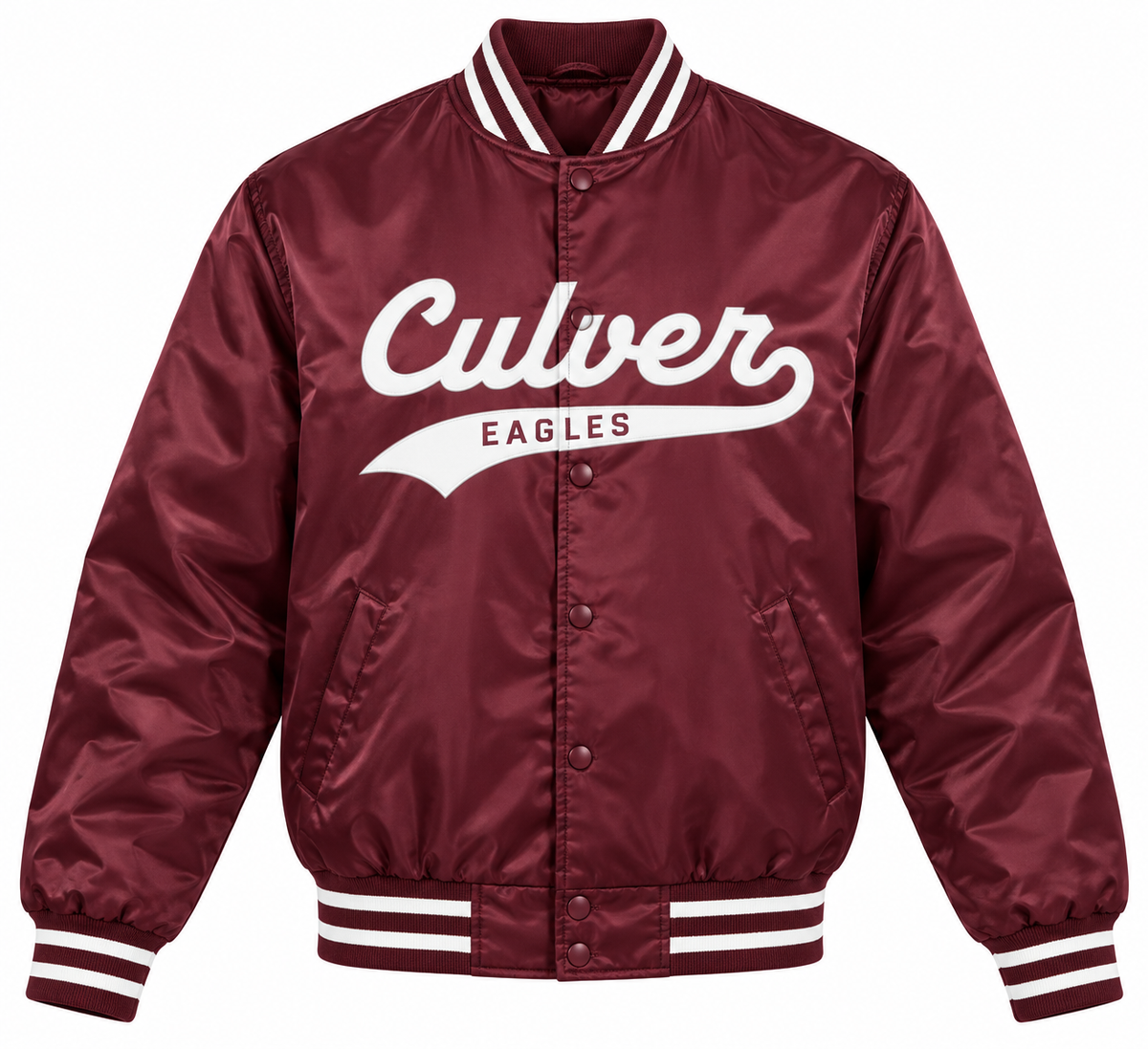 A-Game Varsity Jacket - Dark Maroon