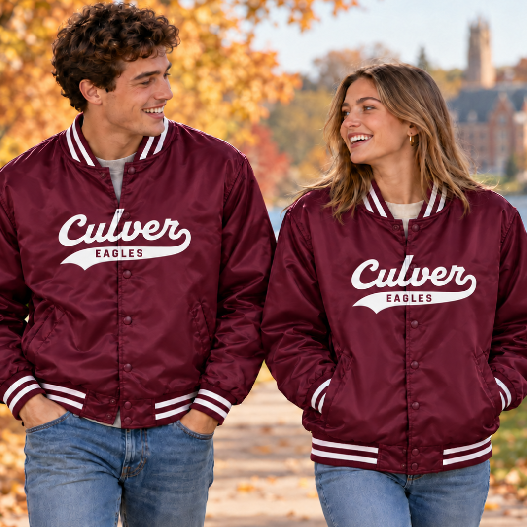 A-Game Varsity Jacket - Dark Maroon