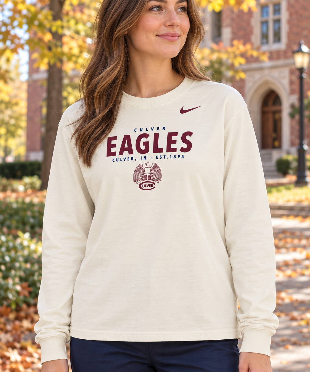 Nike Women's Long Sleeve Boxy Tee - Winter White