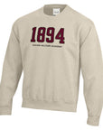 Big Cotton Crew- Oatmeal Heather