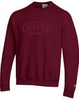 Champion Powerblend Embroidered Culver Crew - Maroon