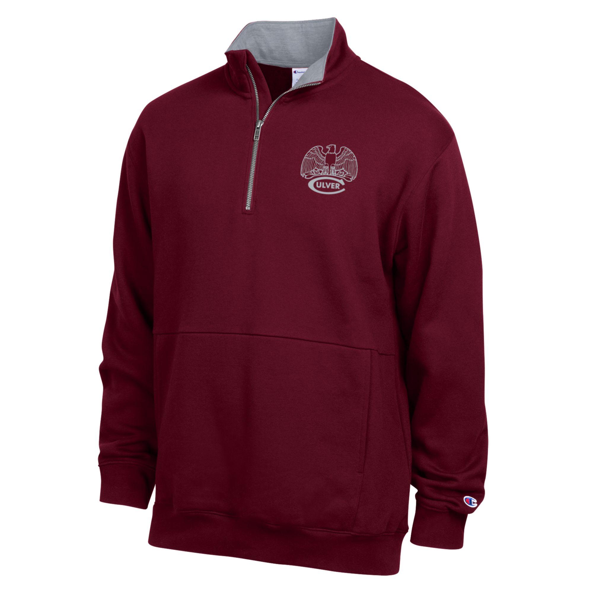 Champion Men's Fleece 1/4 Zip - Maroon