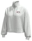 Icon Women's 1/2 Zip Hood - Silver Heather