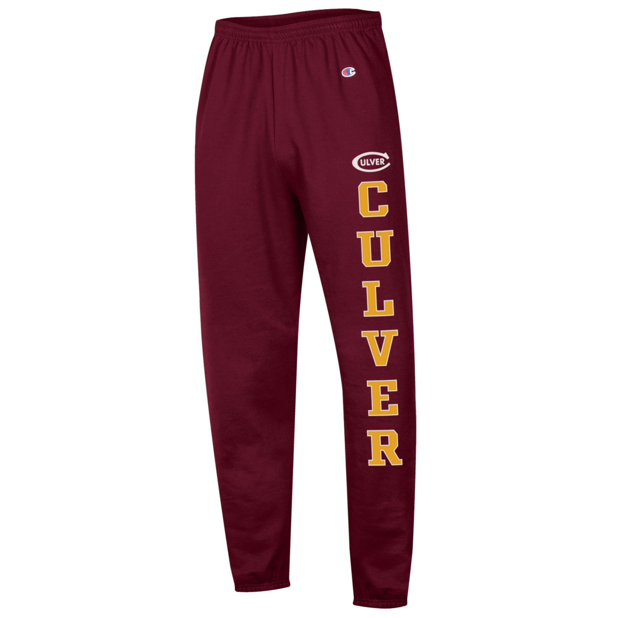 Champion Eco Powerblend Banded Pant Maroon