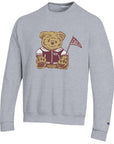 Varsity Bear Champion Powerblend Crew - Heather Grey