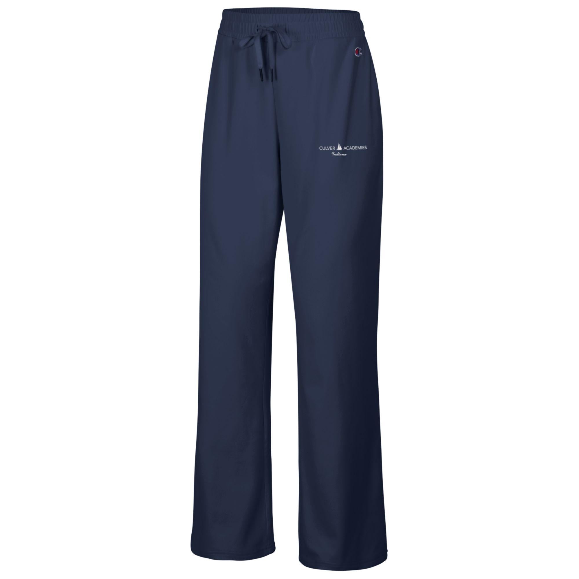 Champion Women's Sueded Soft Touch Wide Leg Pant - Navy