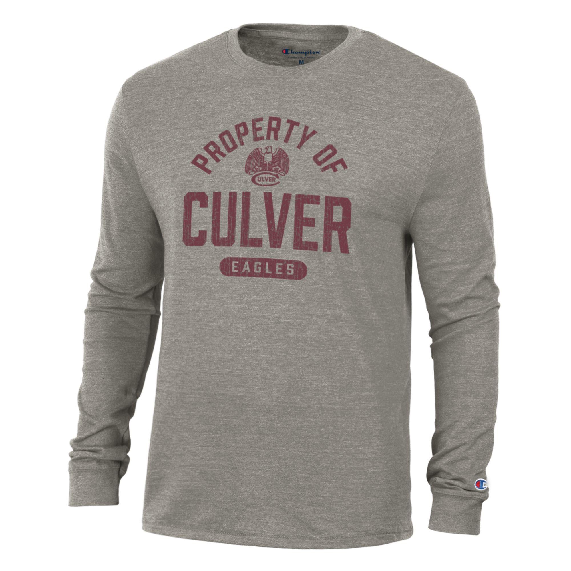 Champion Tri-Blend Long Sleeve Tee - Gunsmoke
