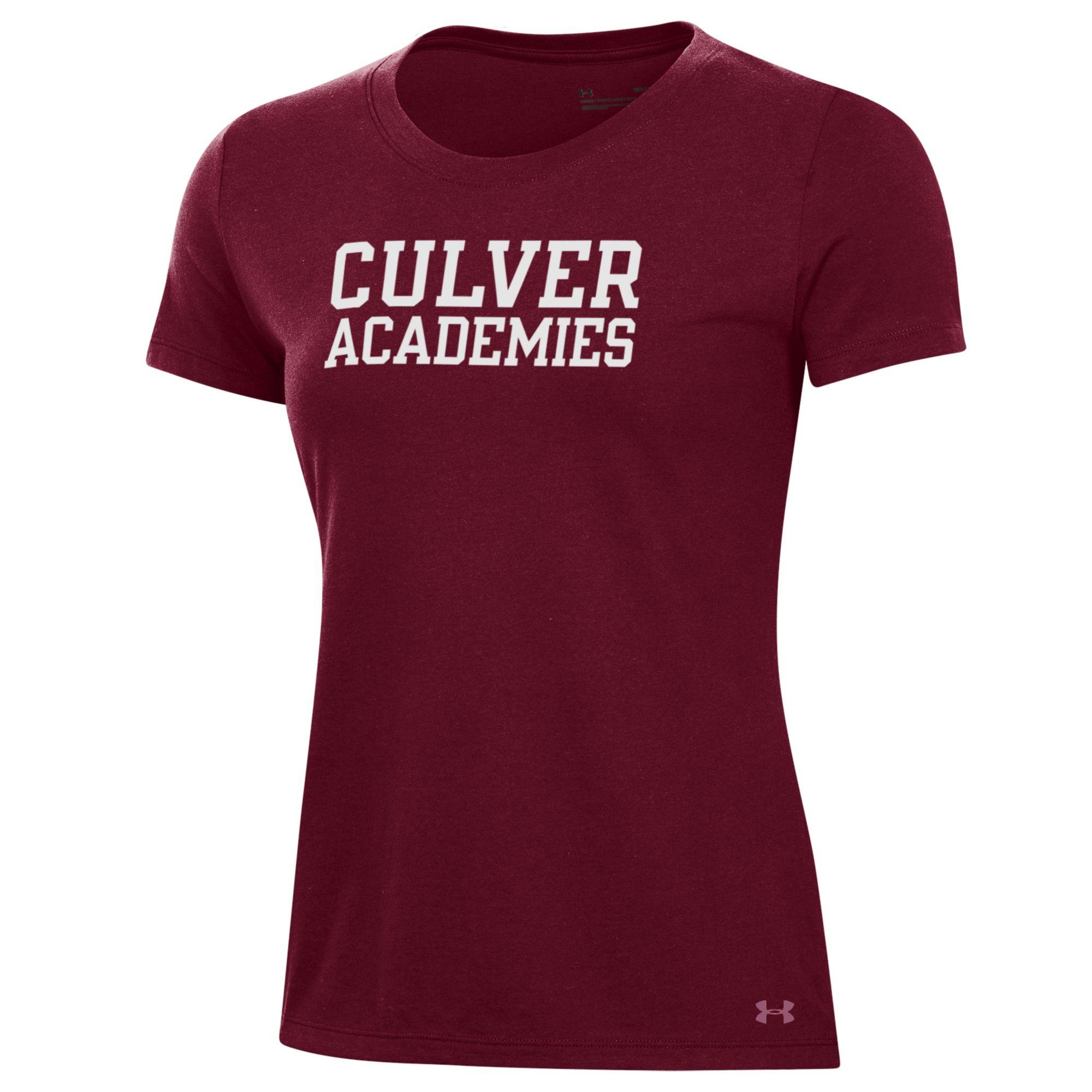 Under Armour Women's Performance Cotton Short Sleeve Tee - Maroon
