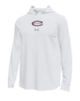 Under Armour Tech Stretch Long Sleeve Hood - White
