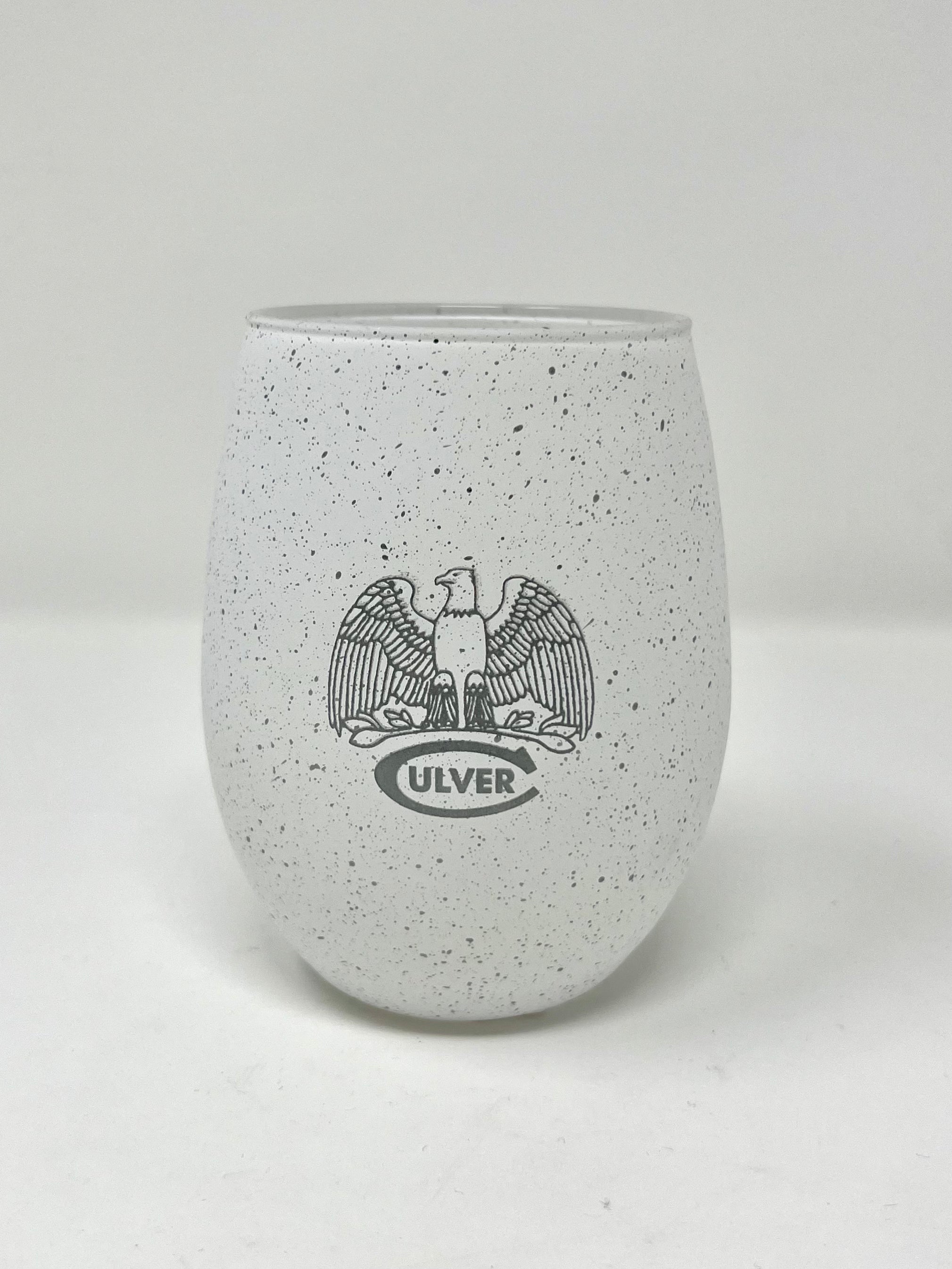Culver Academies Stemless Granite Speckled Wine Glass - 15oz