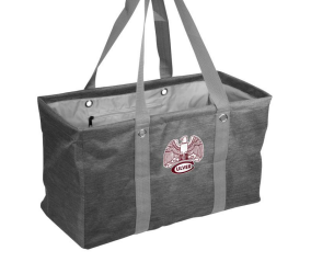 Culver Crosshatch Picnic Caddy Tote - Charcoal