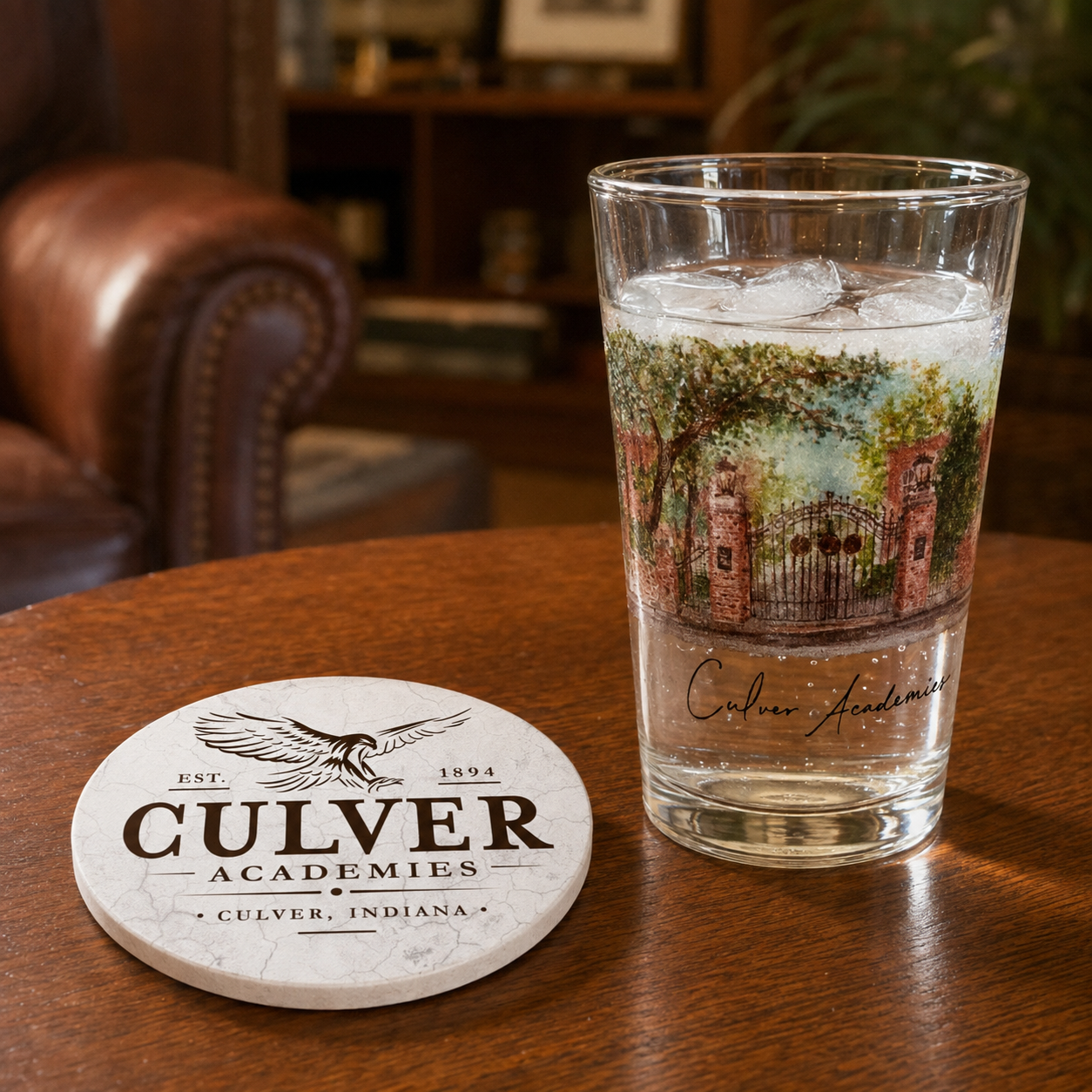 Eagle Round Individual Thirsty Coaster