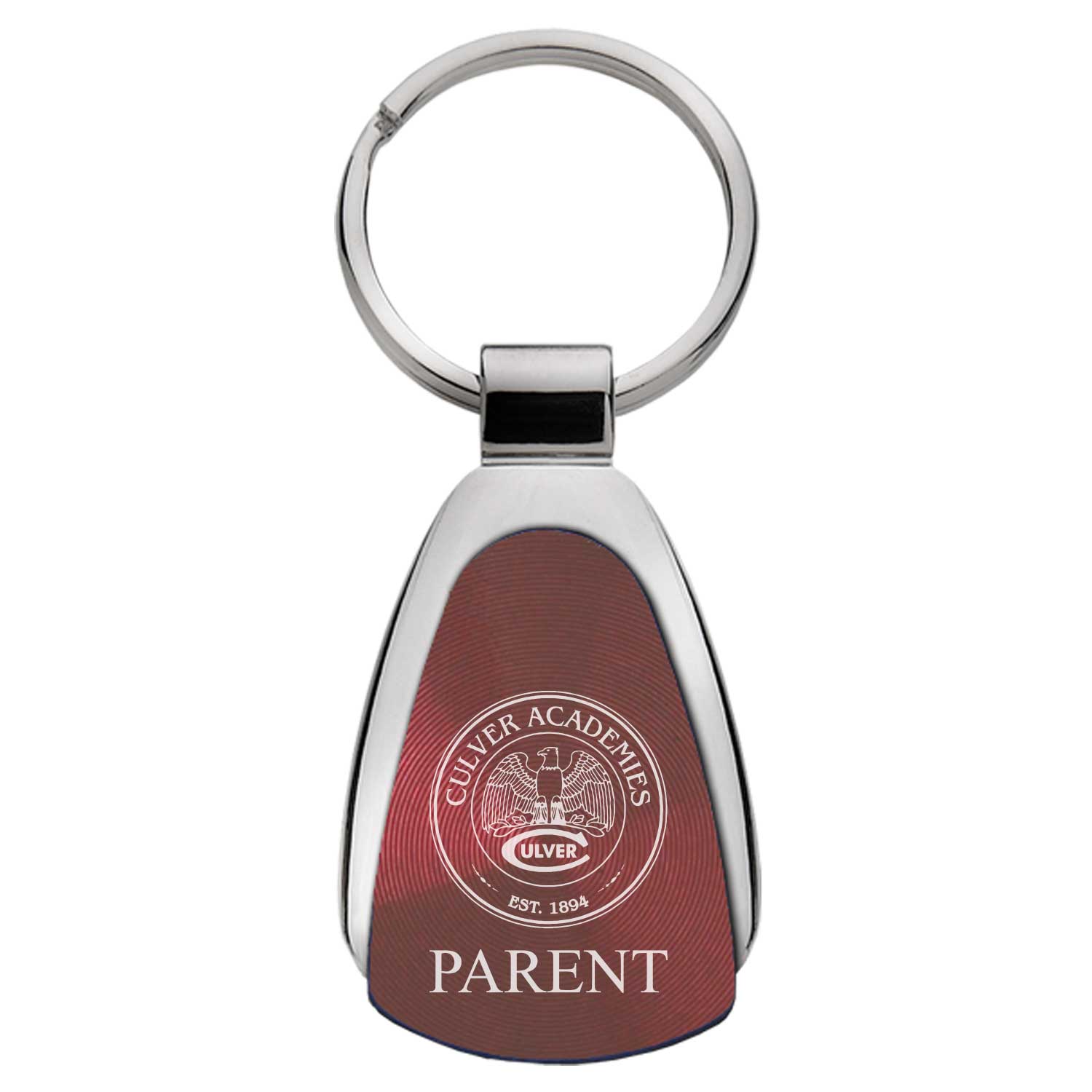 Culver Parent Teardrop Keychain