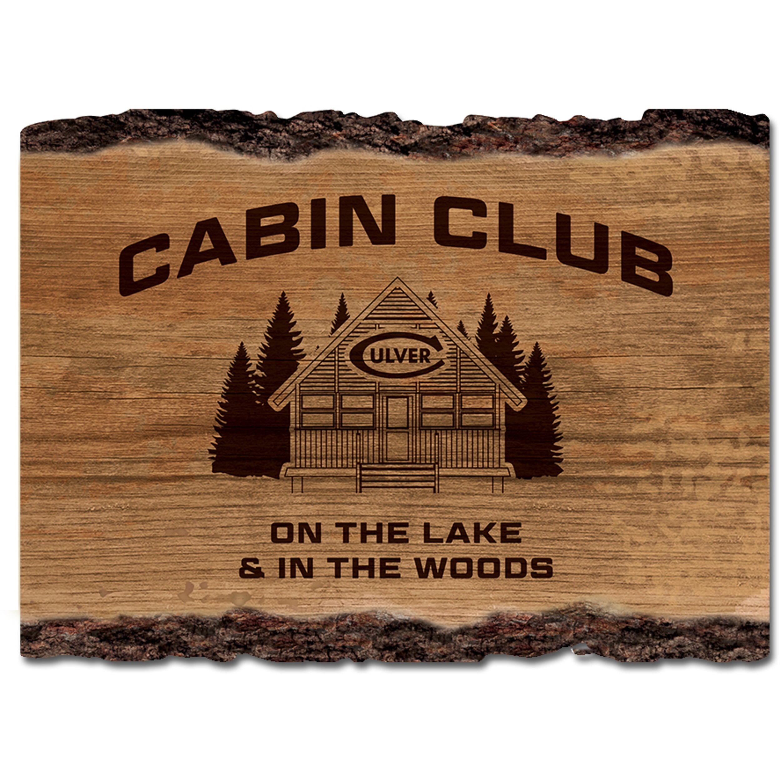 Cabin Club Barky Sign