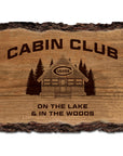 Cabin Club Barky Sign