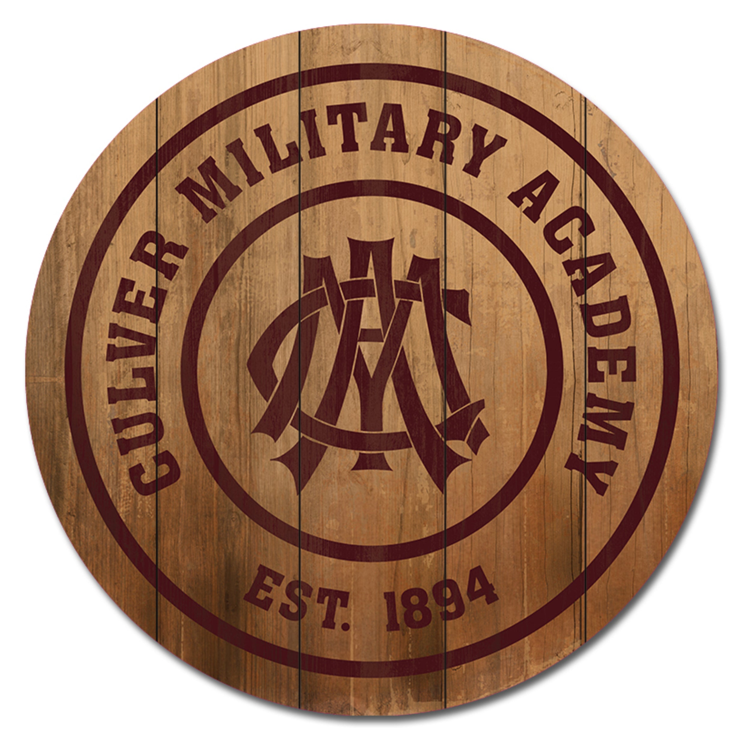 Culver Military Academy Barrel Top Sign