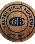 Culver Girls Academy Barrel Top Sign