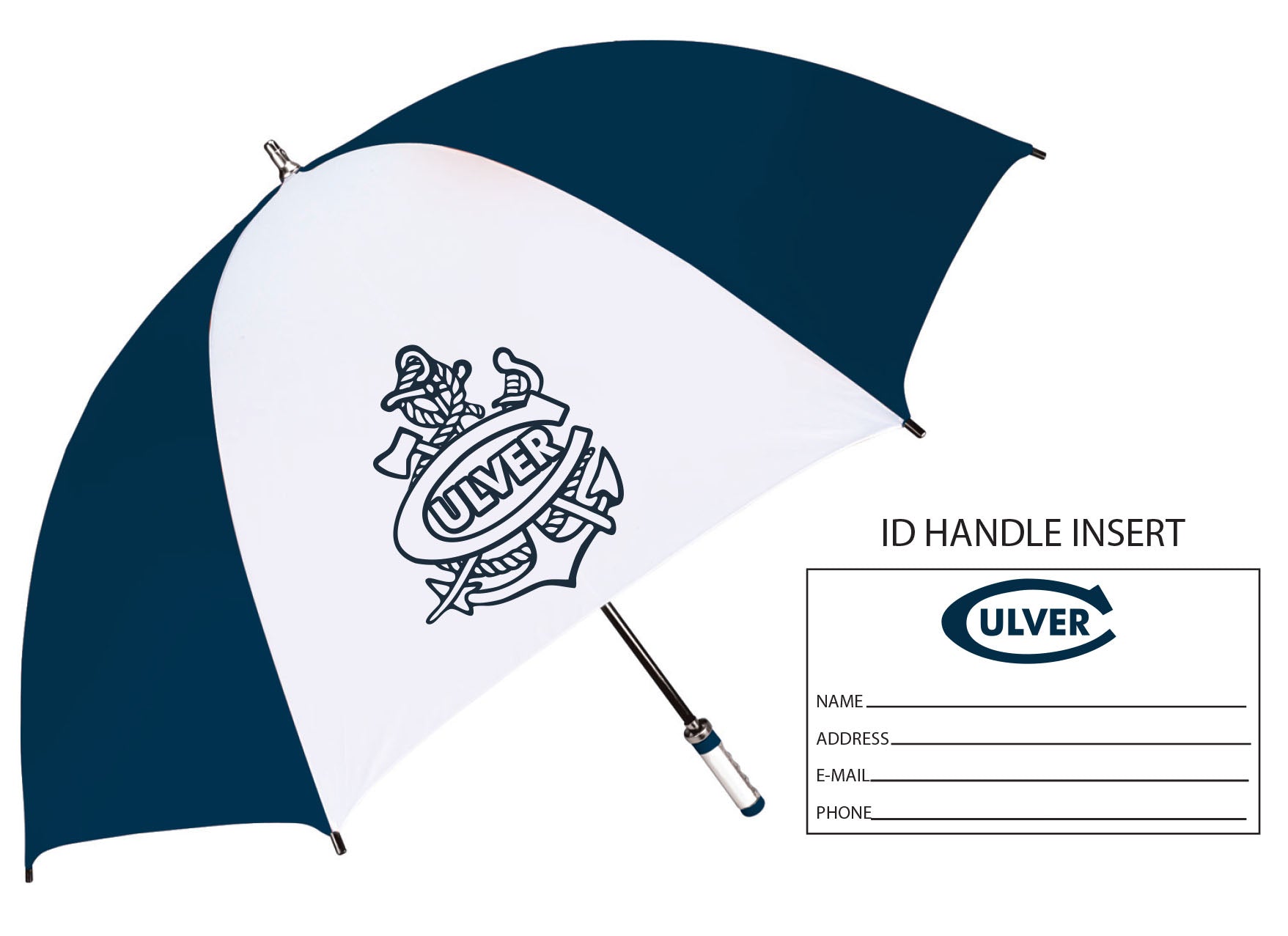 Culver Birdie Umbrella Navy / White