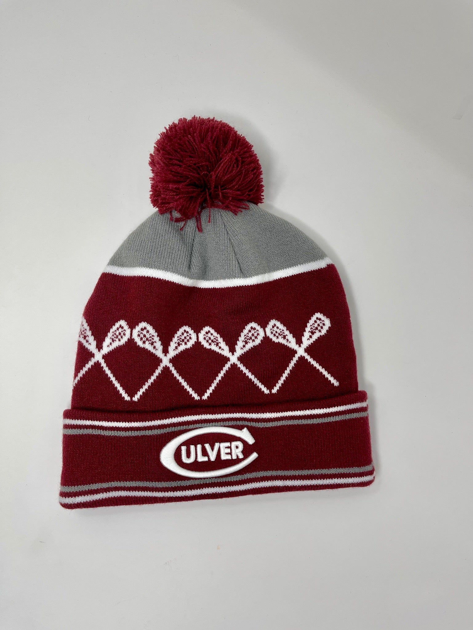 Culver Lacrosse Stick Knit Pom Hat