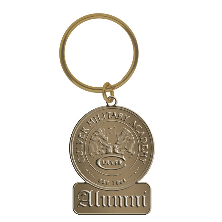 Alumni Brass Key ring 3D