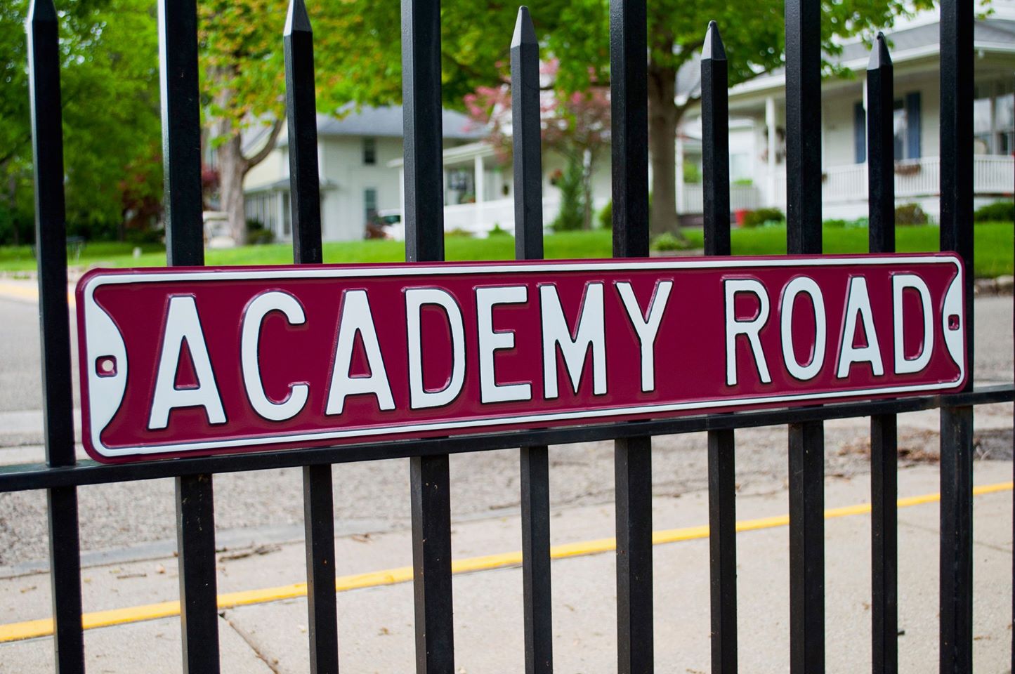 Academy Road Street Sign