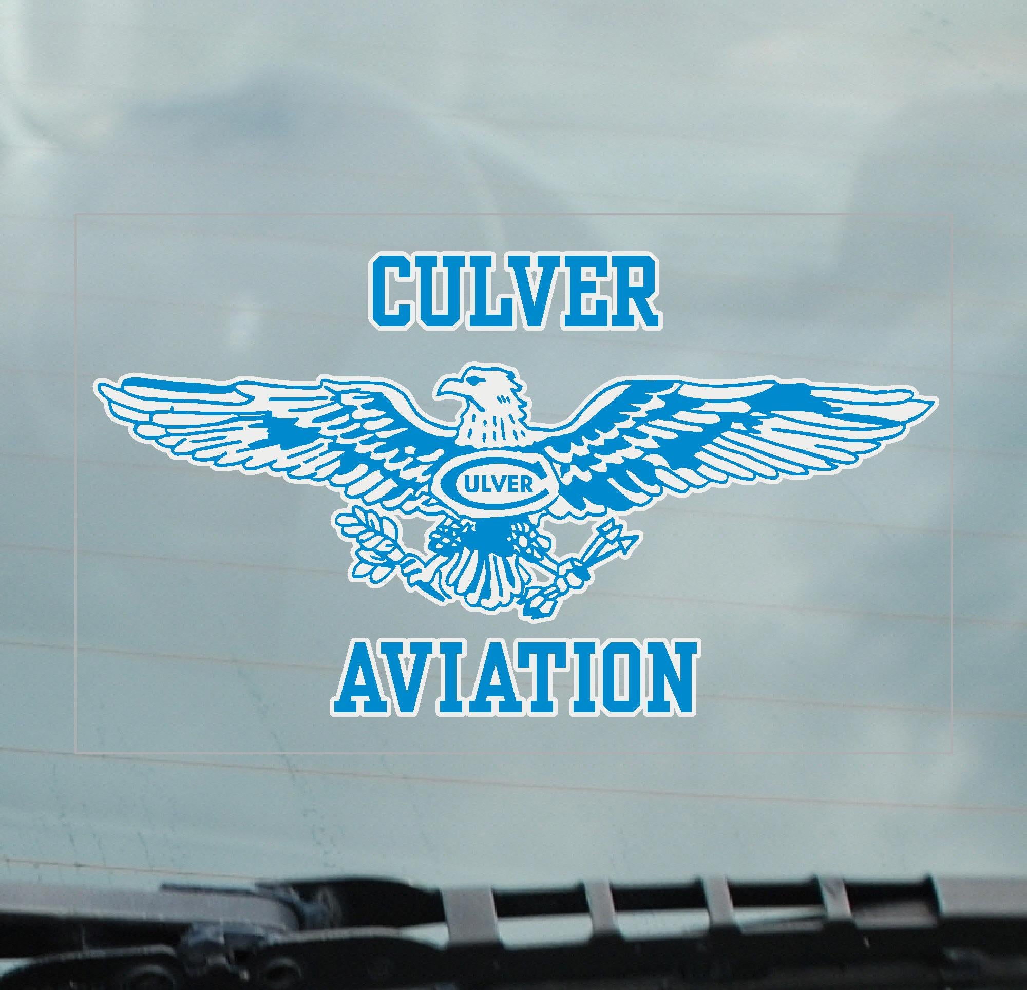 Culver Aviation Static Cling Decal