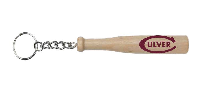 Culver Baseball Bat Keychain