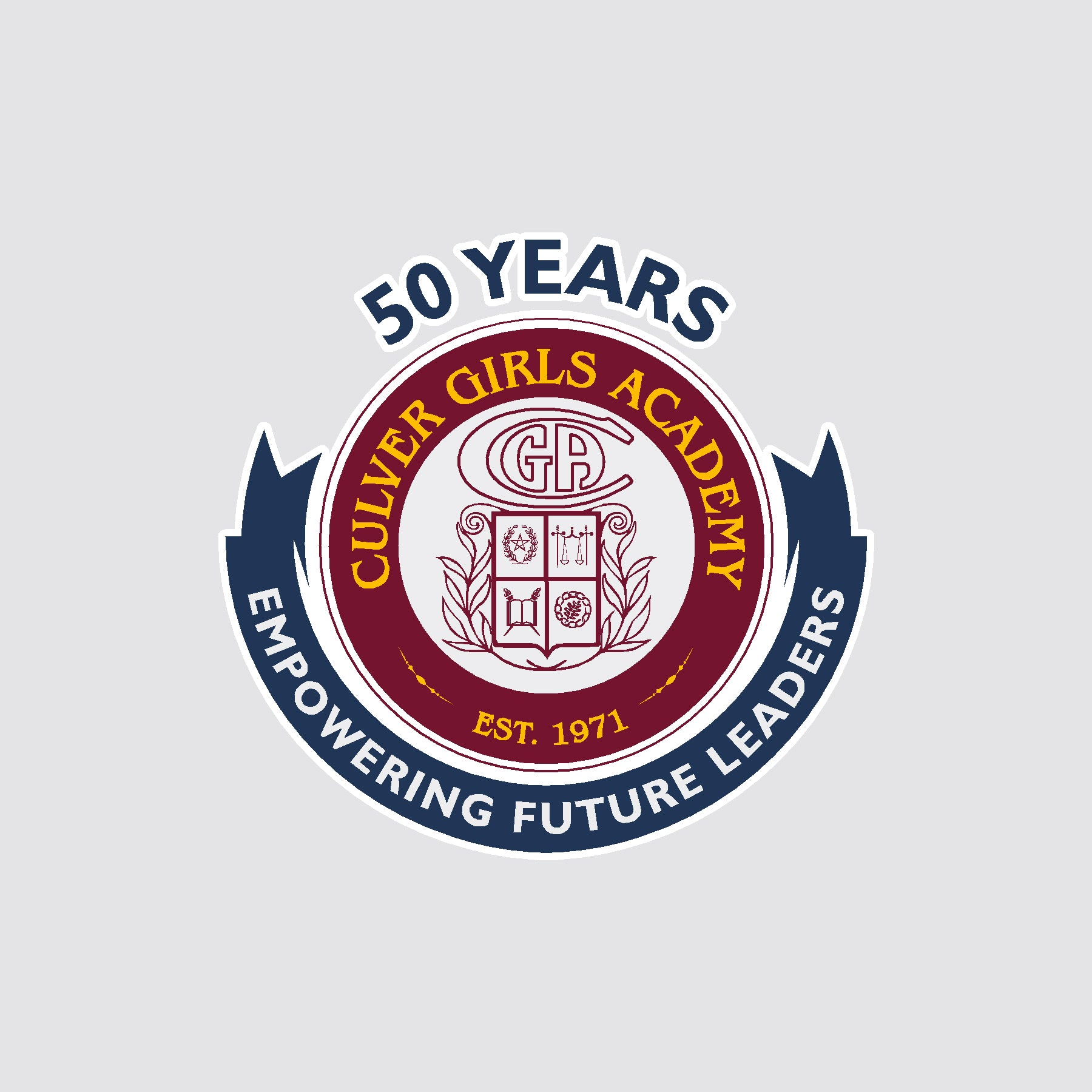 Culver Girls Academy 50th Anniversary Seal