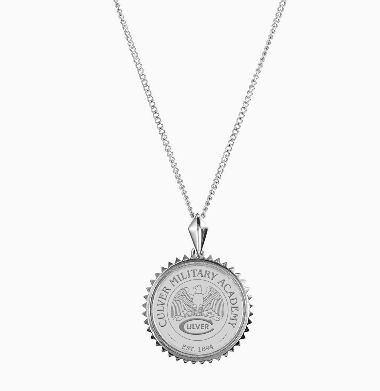 CMA Crest Sunburst Necklace - Sterling Silver