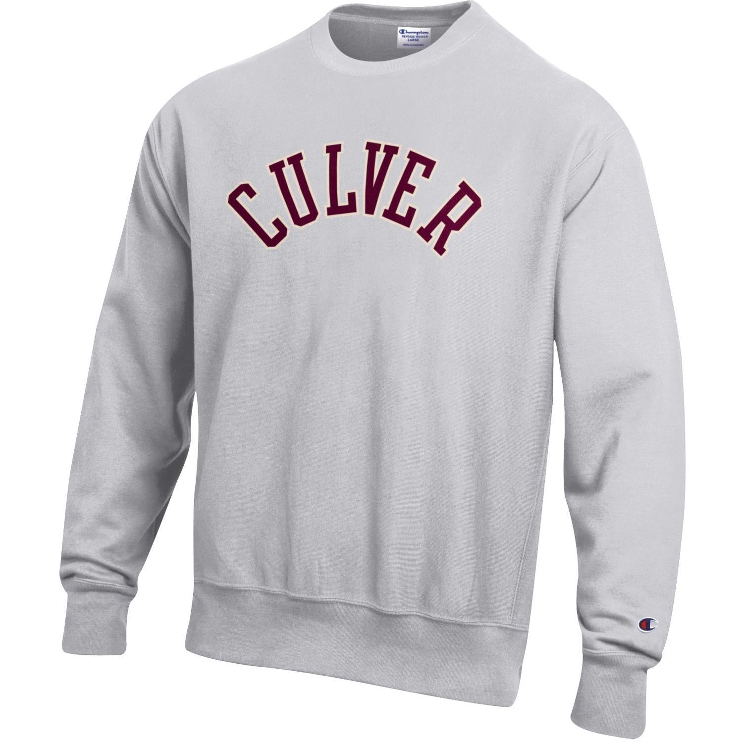 Champion Culver Wool Felt Reverse Weave Crew - Silver Grey