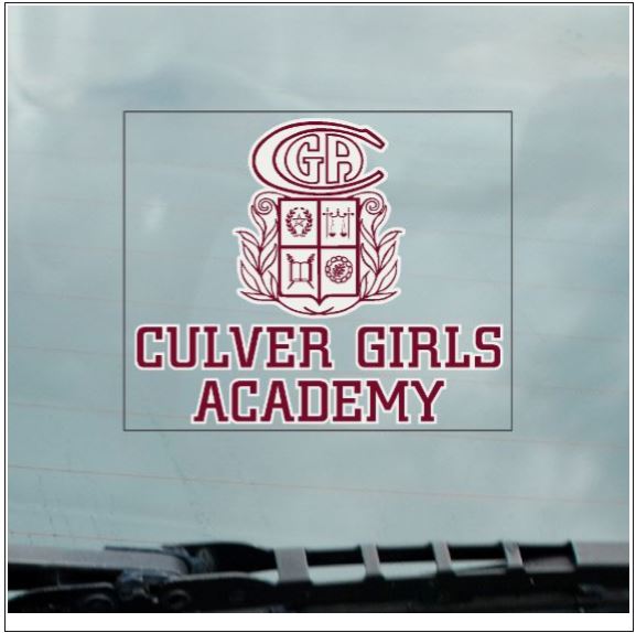 Culver Girls Academy Static Cling Decal