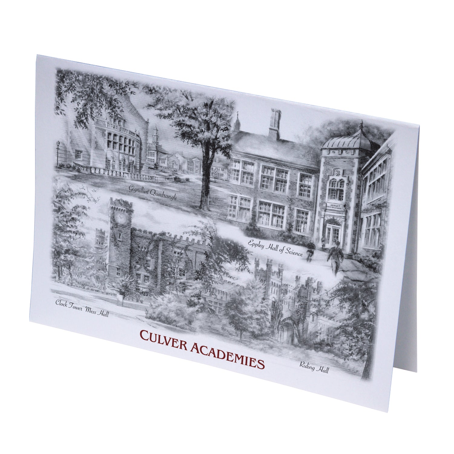 Culver Buildings Note Cards featuring Historical Sketches - 10 pack