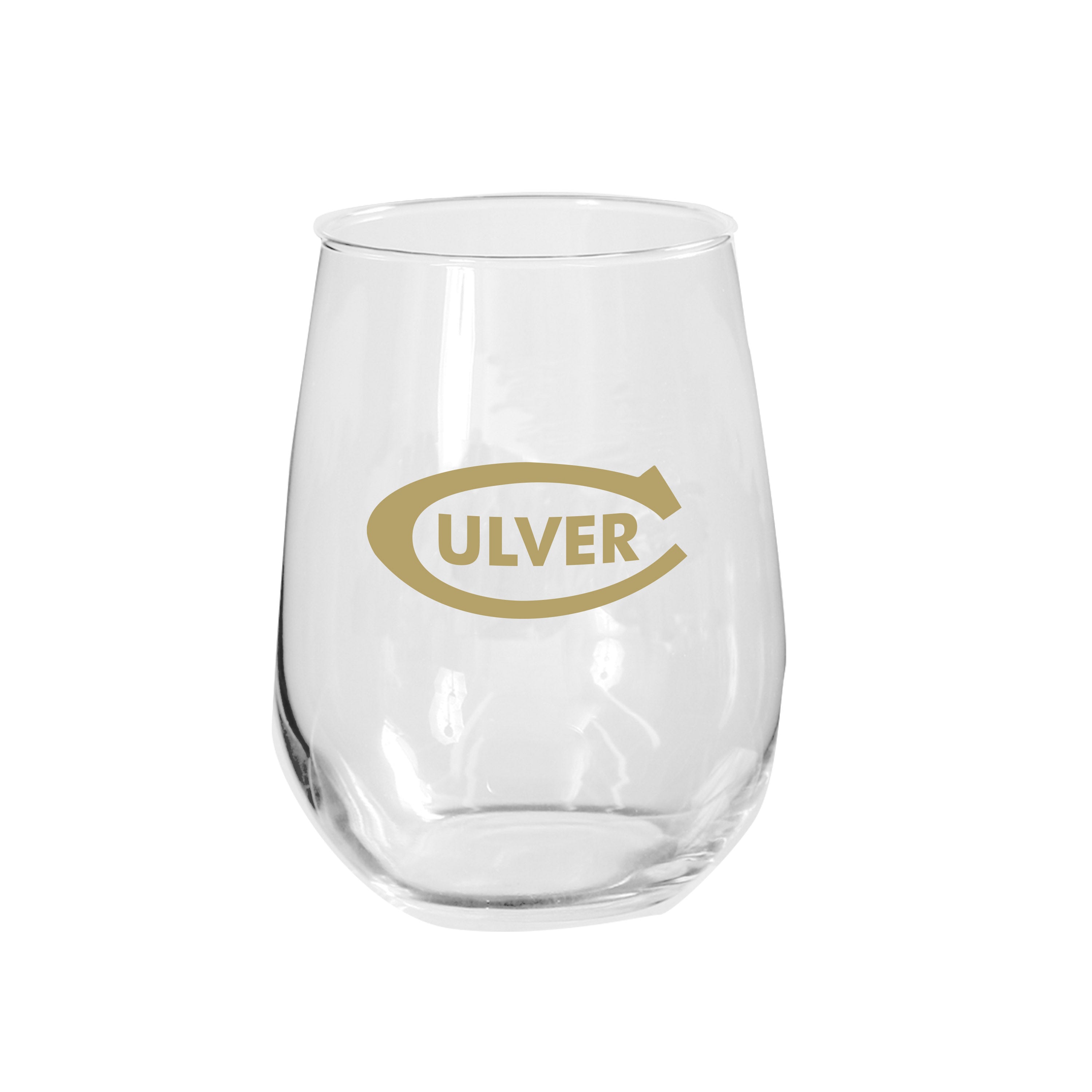 Gold Culver C Stemless Wine Glass - 17oz