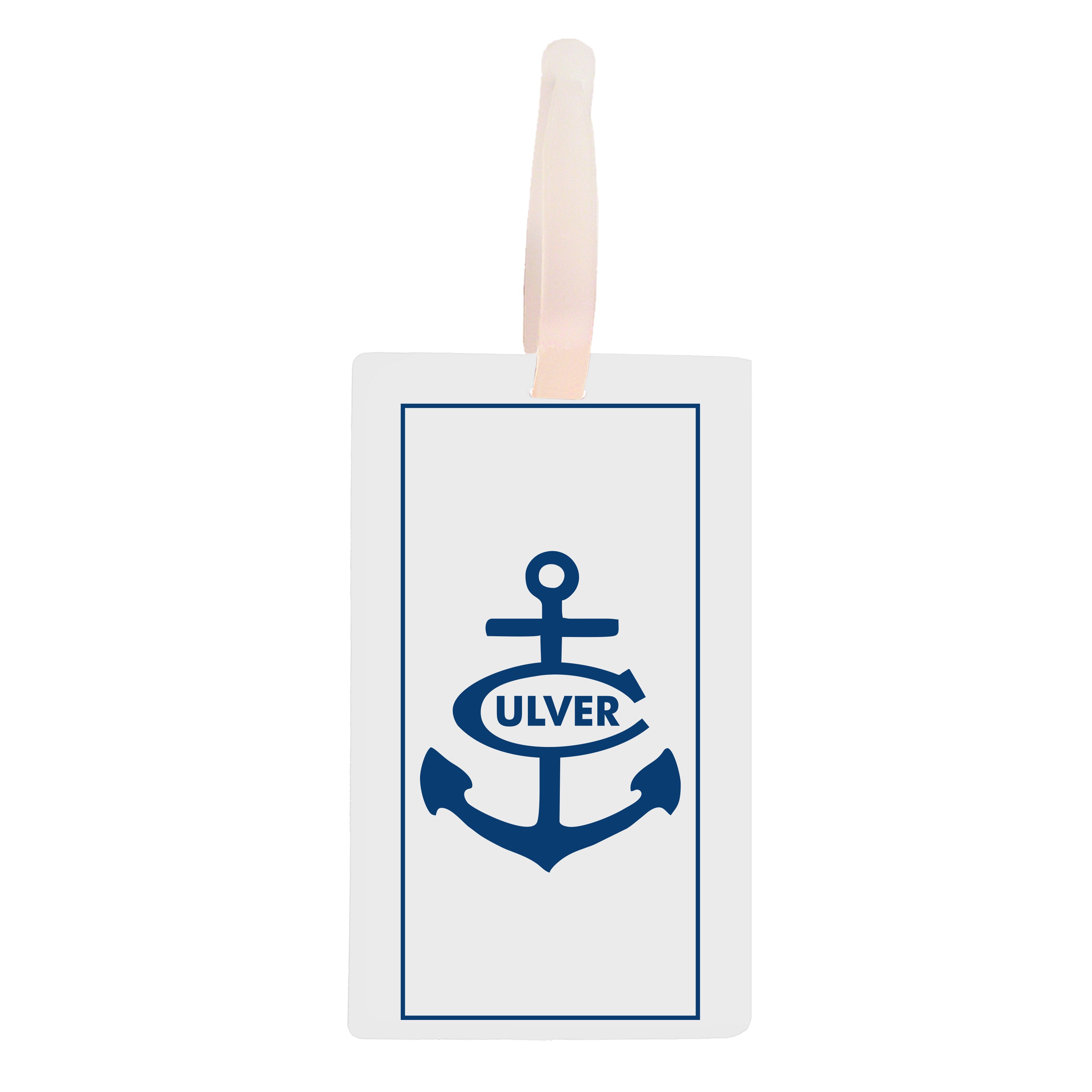 Luggage Tag - Navy Culver Anchor