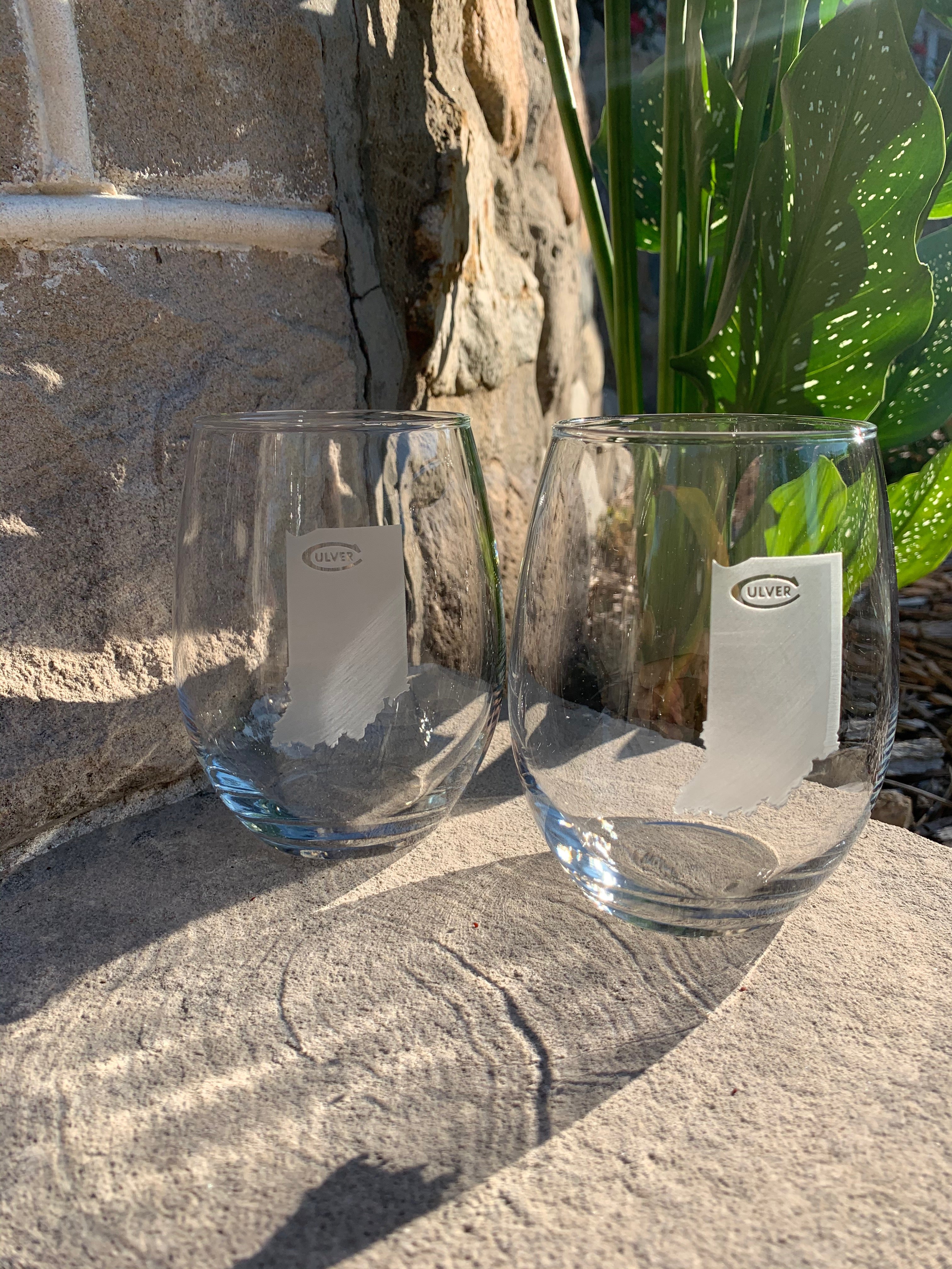 Indiana Stemless Wine Glasses Set of 2 - 21oz