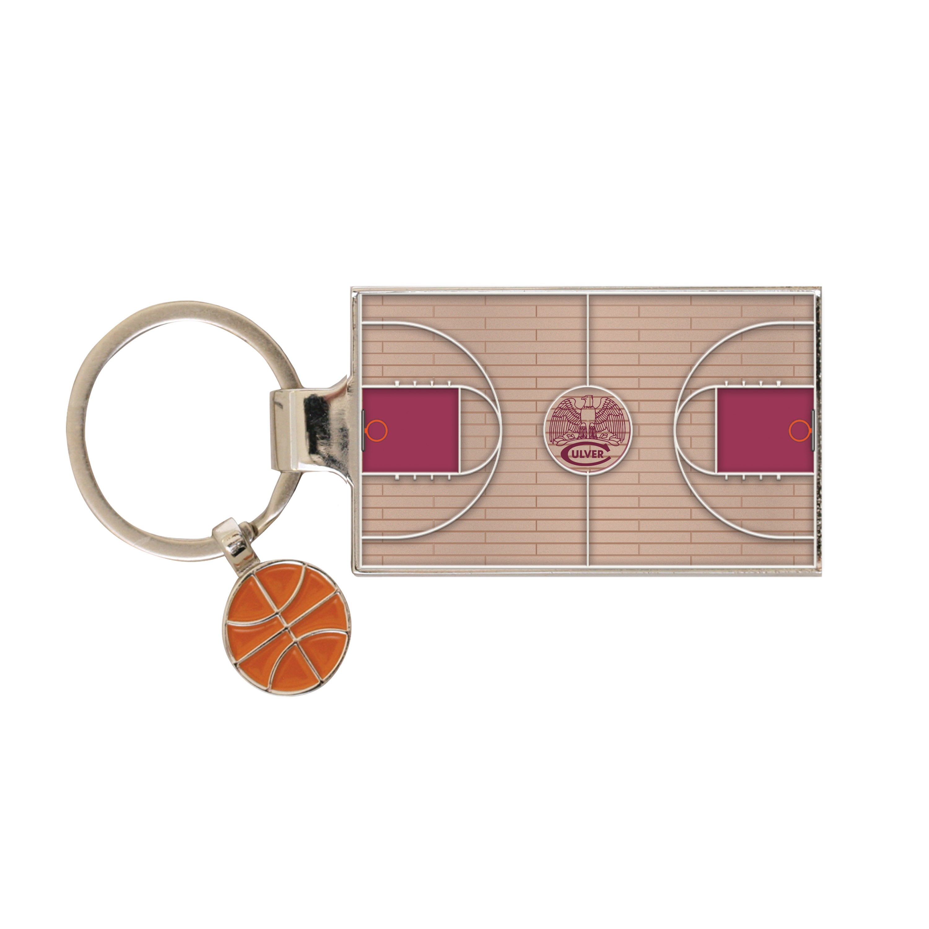 Basketball Court Keychain