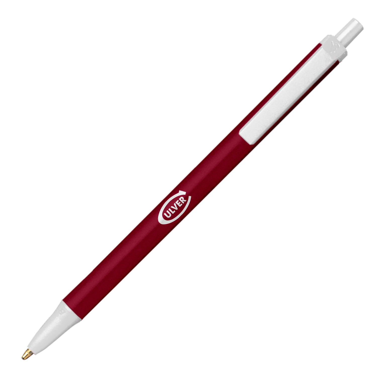 Maroon Culver Stick Click Pen