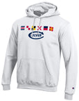 Champion Powerblend Code Flag Hood - White