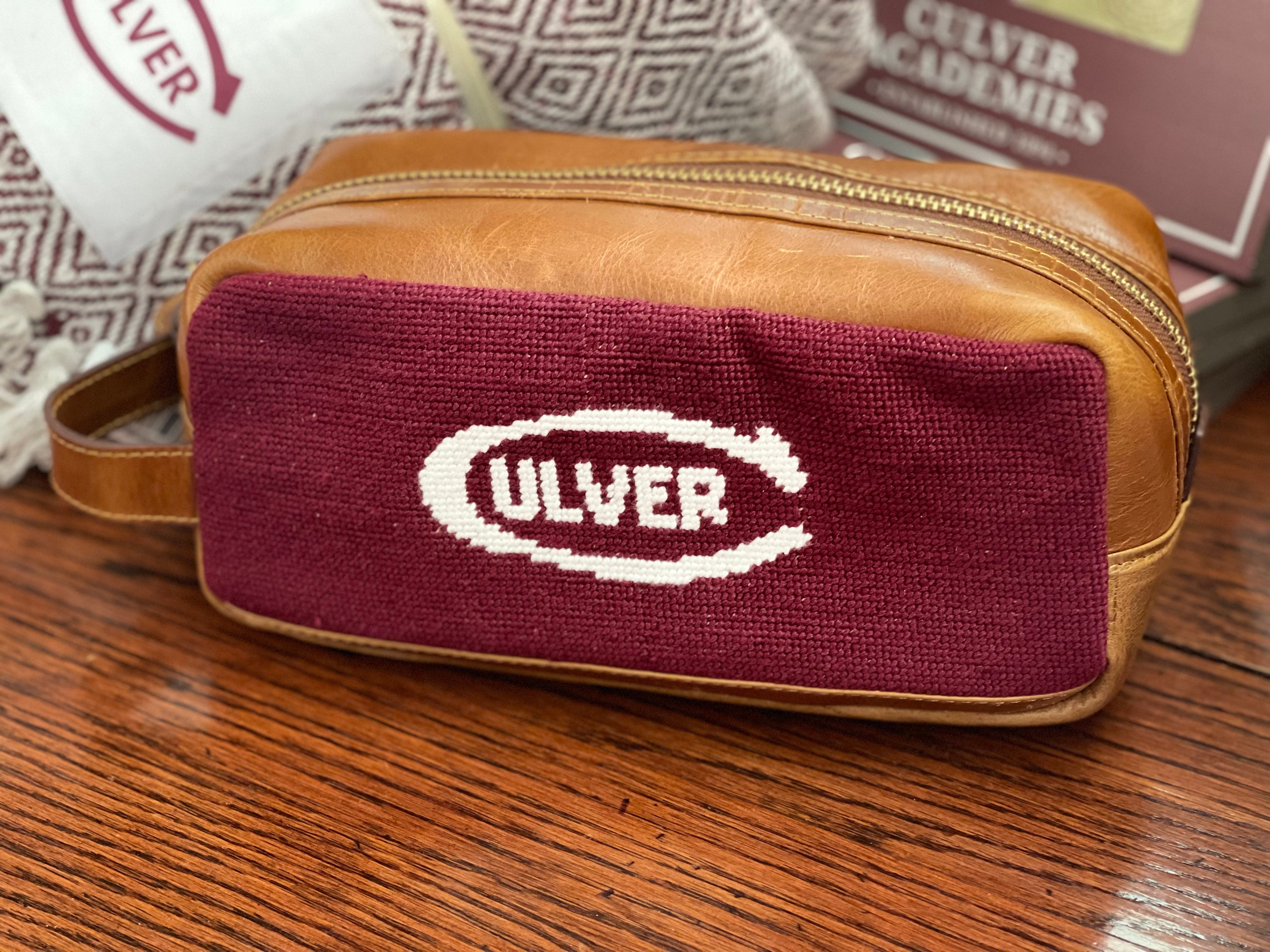 Smathers &amp; Branson Toiletry Bag - Maroon and Culver C logo
